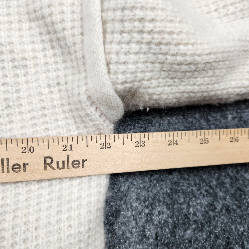 Pilcro Cashmere Sweater Womens Small Waffle Knit Mock Neck Relaxed Pullover - Picture 5 of 8